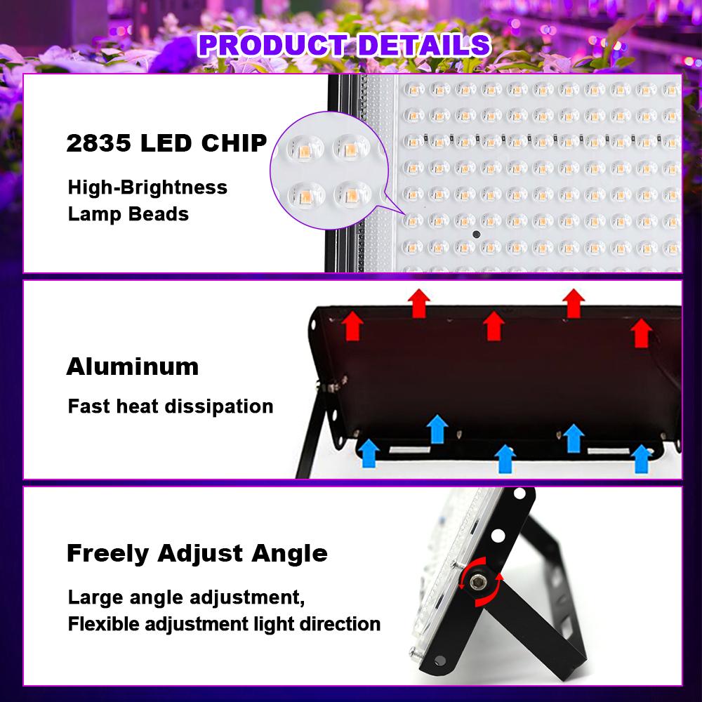 Full Spectrum LED Grow Light PhytoLamp For Plants Tent USB 5V Flower Seeding Switch Dimming Range Lamp Floodlight Grow Phyto Box