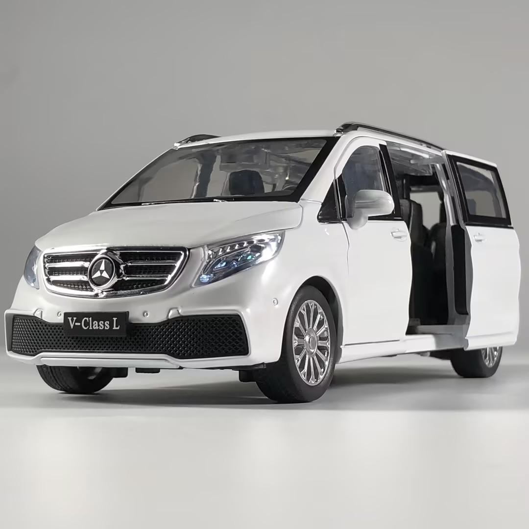 

1:24 Бенц V260L MPV Литой Металлический Модель Автомобиля Домашние Модные Украшения и Украшение Рабочего Стола Компьютера Высокодетализированные Транспортные Средства белый
