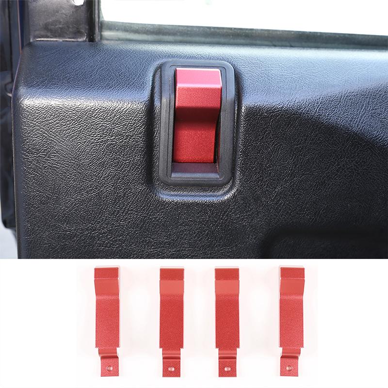 For Land Rover Defender 90 110 130 2004-18 Aluminum Alloy Car Internal Door Latch Outside Frame Handle Cover Trim Car Accessorie