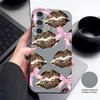 Cool Kiss Lips Print Case For Samsung A18 A57 A37 A17 A56 A36 A26 A16 A55 A35 A25 A15 A54 S21 FE S22 S23 S24 Plus S25 S26 Ultra Silicone Cover