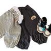 Children'S Trousers Spring New Puppy Striped Pants Boys And Girls Weaving Children'S Clothing Pumpkin Tide H