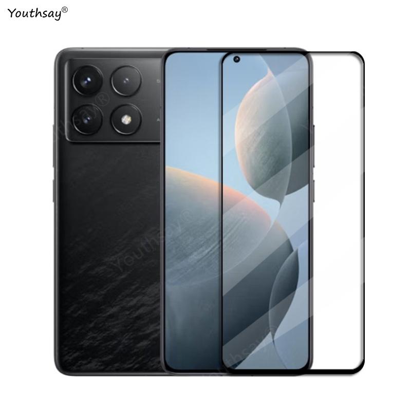 Full Cover Glass For Poco F6 Pro Tempered Glass For Xiaomi Poco F6 F5 X6 M6 Pro Screen Protector Protect Phone Film Poco F6 Pro