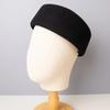 Autumn Winter Women'S Hard Top Beret Hat White Black Wool Felt Pillbox Hat Fashion Retro Fascinating Hostess Formal Designer Cap