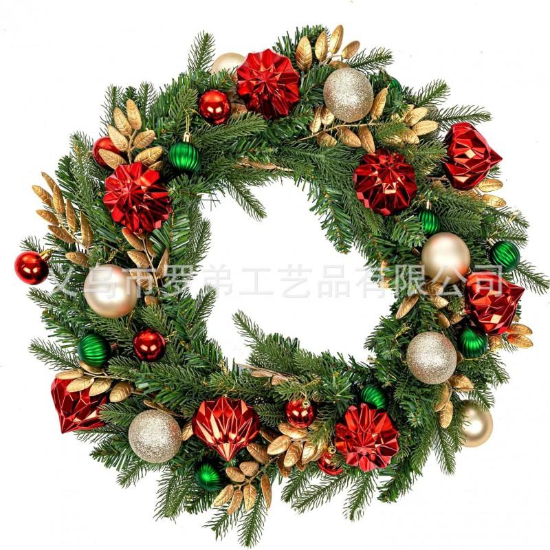 Christmas Wreath Door Hanging Decor Home Mall Window Party Festive Simulation Ornament