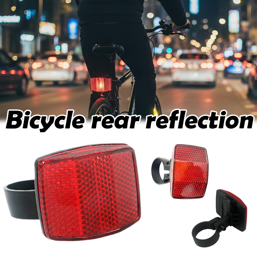 Bicycle Bike Handlebar Reflector Rear Front Bike Reflector Easy Tool-Free Installation Universal High-Brightness Honeycomb