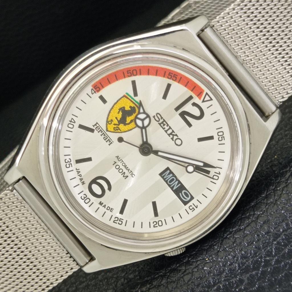 

АВТОМАТИЧЕСКИЕ ВИНТАЖНЫЕ ЧАСЫ SEIKO JAPAN 7009A МУЖСКИЕ С ЦИФЕРБЛАТОМ FERRARI a700522-5 R203-a700522
