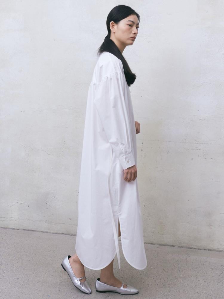 COTE28-1 Cotton Shirt Dress