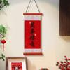 Chinese Style Lucky Character Wall Pendant Spring Festival Door Couplet  Home Living Room Decor