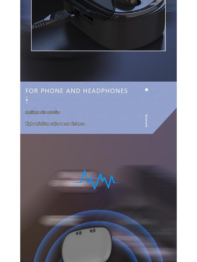 Patentierte kabellose Bluetooth TWS In-Ear-Kopfhörer mit Geräuschunterdrückung, geringer Latenz und langer Akkulaufzeit