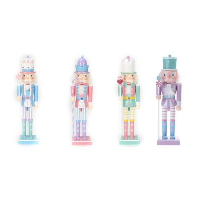 Multifunction Christmas Wood Candy Nutcrackers Soldier Ornament 25cm Crafts Decor Supplies for New Year Birthday Wedding