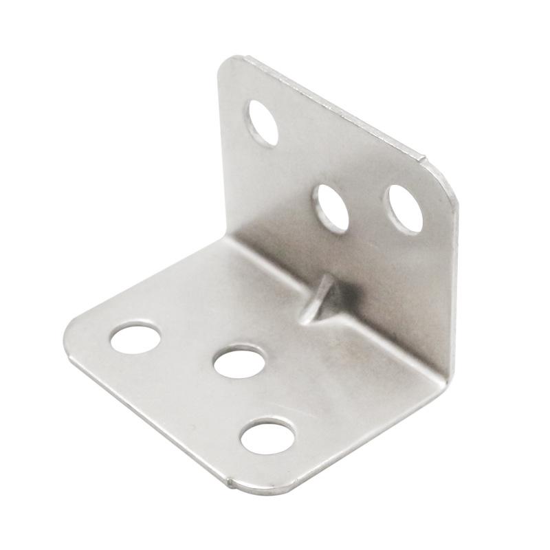 Left Steel 90° L-Shaped 6-Hole Angle Bracket for Cabinet Support