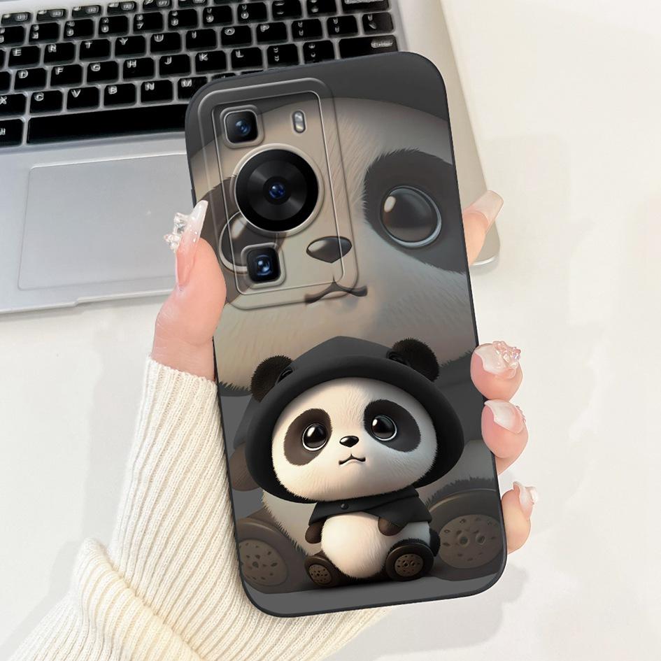For Huawei P60 Pro Case MNA-LX9 Cover Cute Cartoon Rabbit Panda Soft Liquid Silicone Protective Cover For HuaweiP60 P60 Art Capa