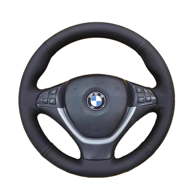 

Для BMW F20 F21 F22 F23 F30 F31 F34 F32 F33 F36 Черная Кожаная Накладка на Руль Автомобиля White Thread