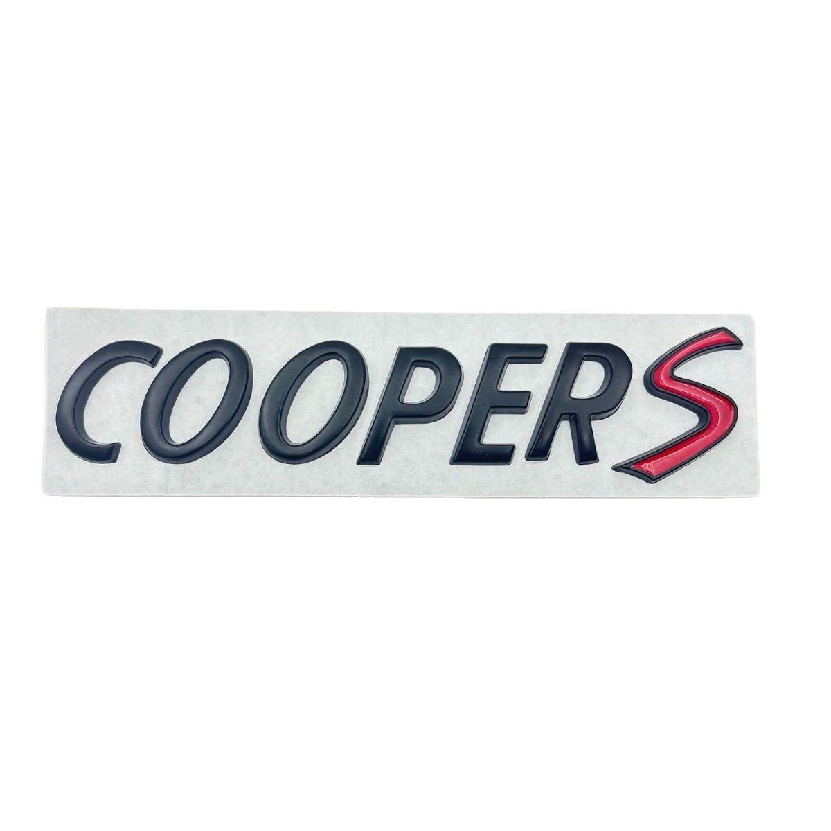 

ABS Silver Black Car Emblem Logo Badge Sticker Decal For BMW mini F60 R60 F57 R52 F56 F55 R50 R50 COOPERS accessories матовий чорний колір