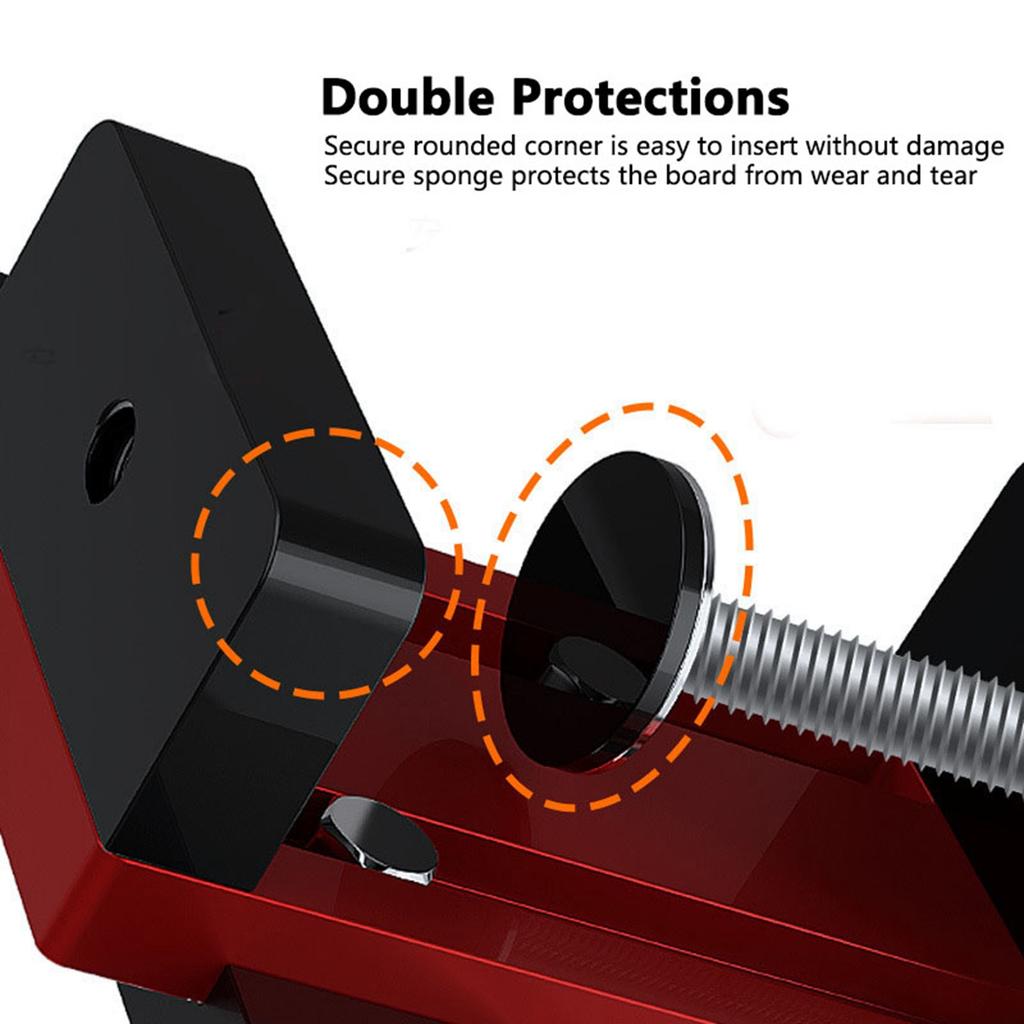 Cabinet Door Mounting Jig, with Support Arm&Clamp, Aluminum Alloy Body Tool for Installing Cabinets with Face Frame or Frameless