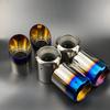 2xNEW STAINLESS STEEL EXHAUST TAIL REAR MUFFLER TIP PIPE COVER For Mazda 3 Axela Mazda 6 Atenza CX-5 CX5 CX-4 CX-30 CX-8 CX-9