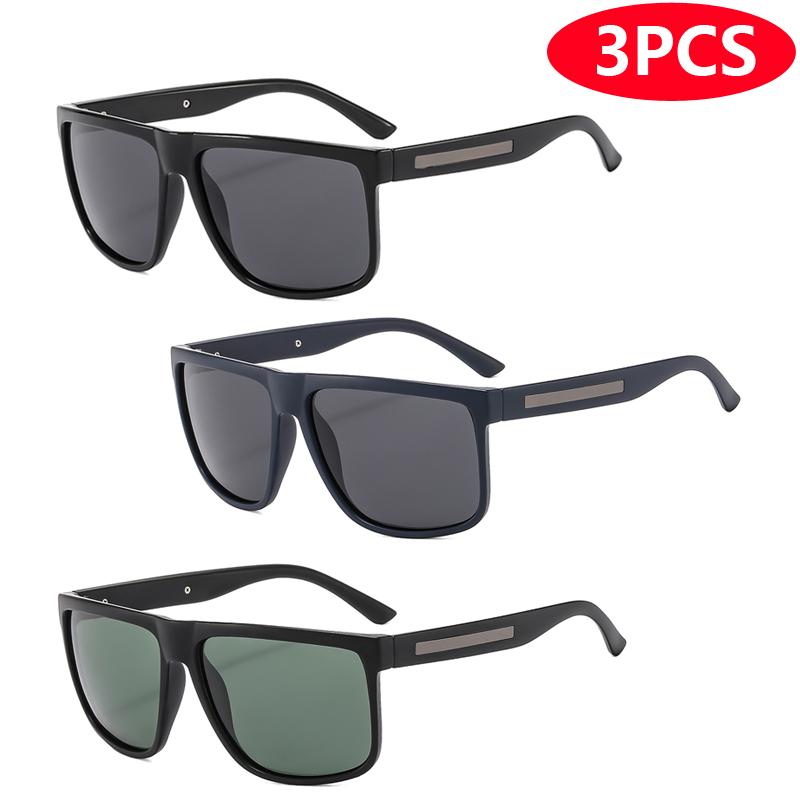 3 Piece Sets Polarized Sunglasses Cycling Fashion Sports Fishing Sunglasses Women Outdoor Cycling Off Road Sunglasses Men Unisex