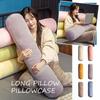 Cylindrical Pillow Case Soft Long Pillow Cover Corduroy Comfortable Pillow Case Cushion Cover Neck Bolster Pillow Roll Headrest
