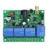 433Mhz Wireless Remote Control Switches 12V-36V/220V 4CH Receiver Module with 4-channel Remote Transmitter Set