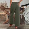 Womens Pants Casual Drawstring Elastic Waist Pants Comfy Straight Yoga Loose Trousers