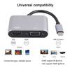 Universal USB 3.1 Type C to VGA HDMI-compatible 4K Converter Cable Adapter Cord Port HUB