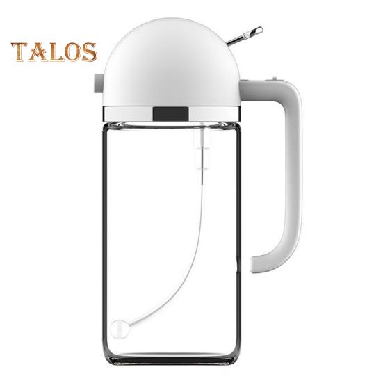 

Дозатор для уксуса на 500 мл, противозасоряющийся стеклянный практичный диспенсер для масла с широким горлышком 2-в-1 для барбекю белый