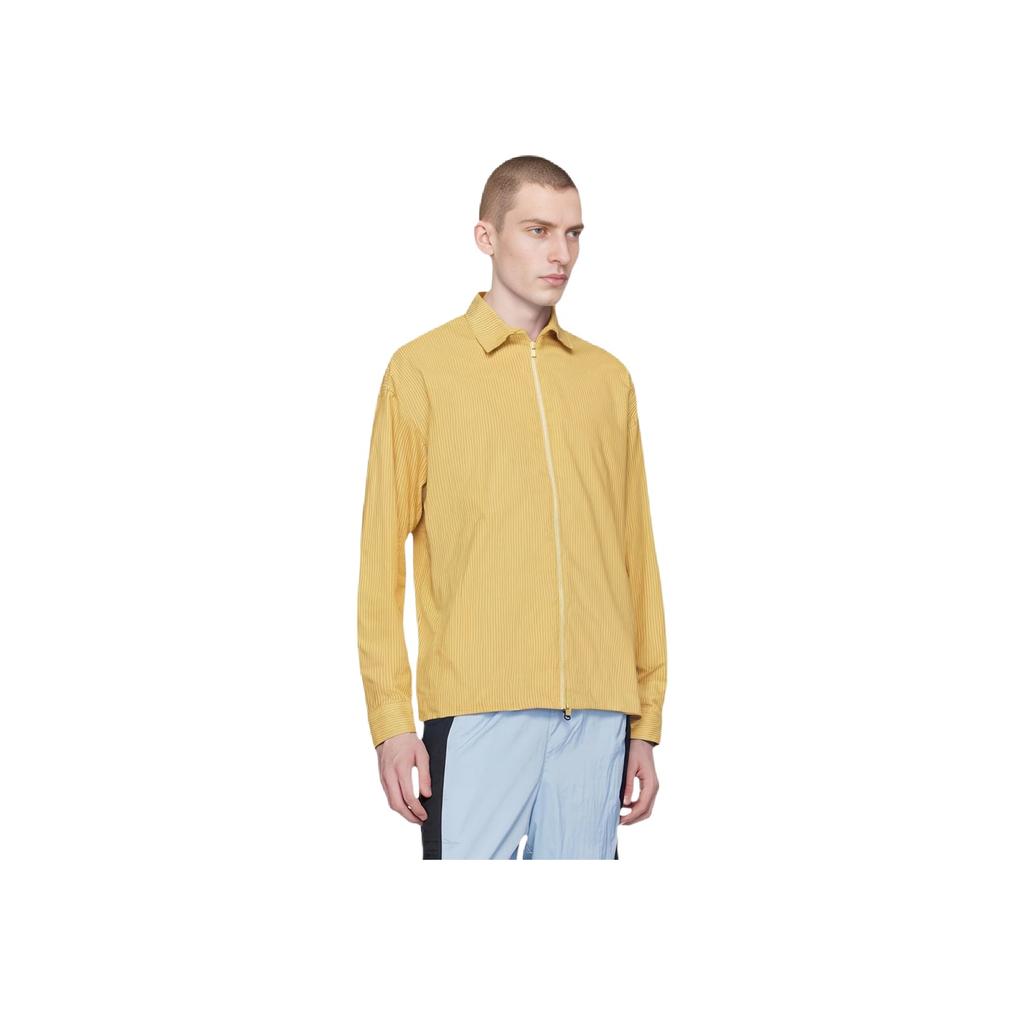 Fear Of God Essentials SS23 Corduroy Shirt Jacket Light Tuscan Solid Color Zippered Plush Collar Shirt American Heavyweight Jacket FOG-SS23-043