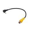 1pcs Stereo AV Jack Male Plug To RCA Female Adapter AV In Video 2.5mm Cable Converter for GPS and Rear Camera