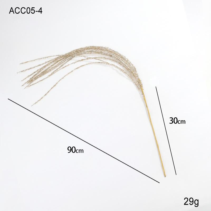 90CM Sequin Insert Wheat Ear Tassel for Christmas Tree and Floral Arrangements