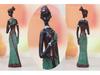 3-Piece Resin African Doll Set: Creative Home Decoration Ornaments
