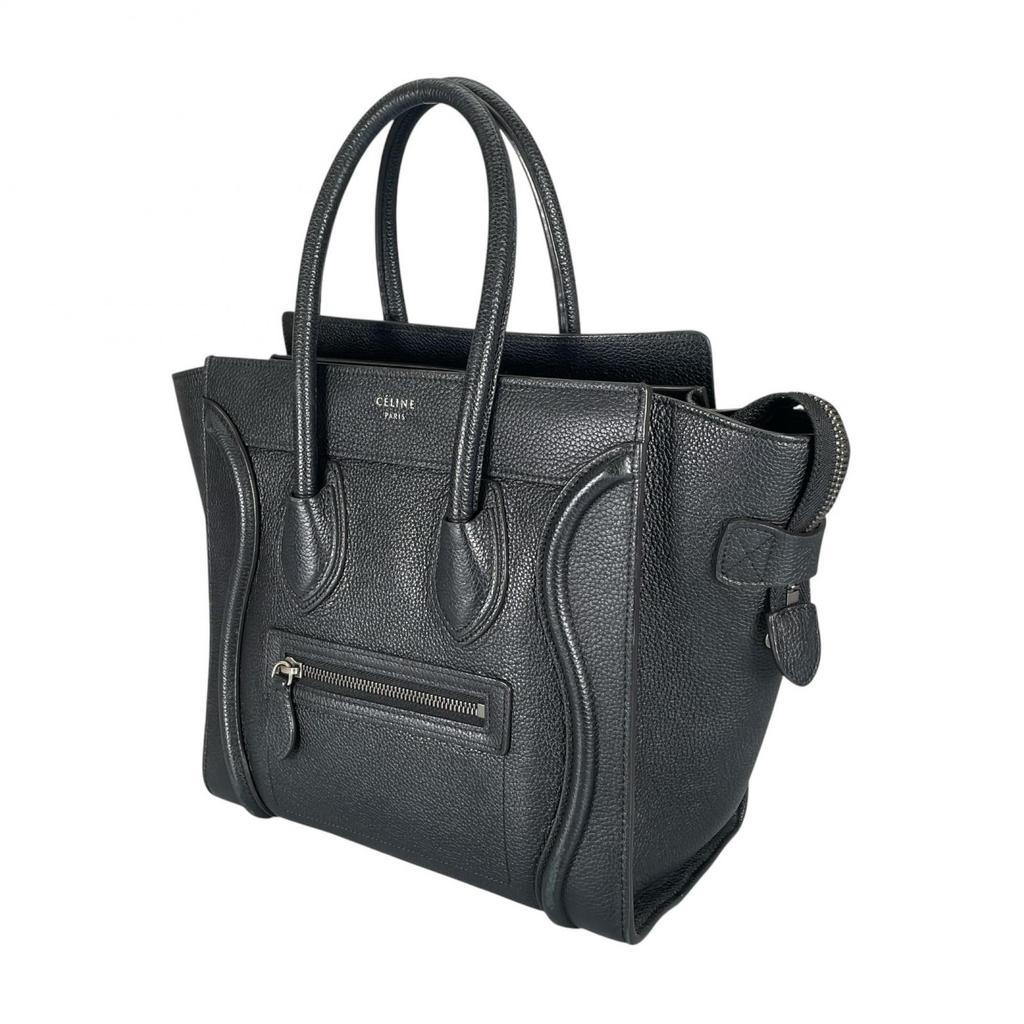 CELINE Luggage micro shopper S-AI-4168 Handbag black Women used