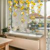 Electrostatic Decals Daisy Window Clings Bedroom Decor Multi-piece Set For Window And Glass Surfaces Daisy Floral Design
