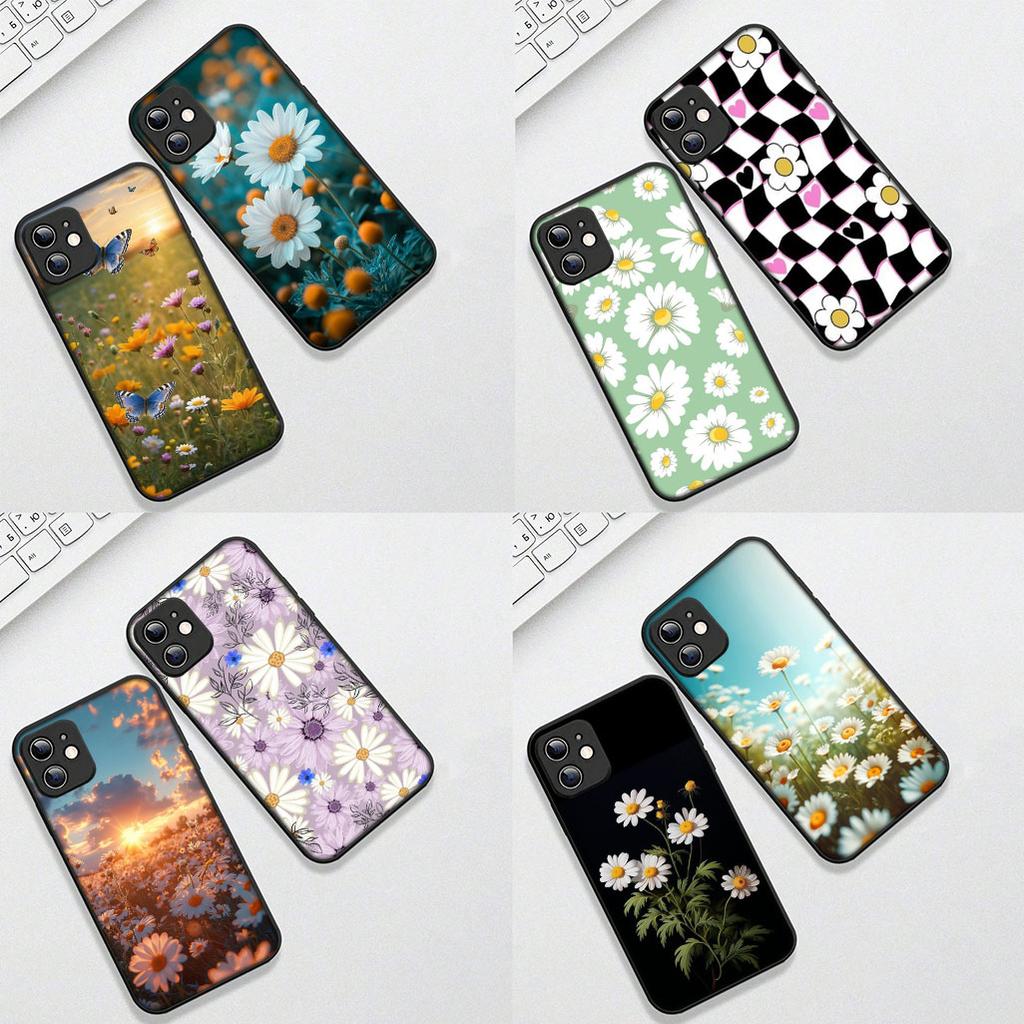 Cover for Samsung Galaxy S24 S25 S23 FE Ultra Plus S7 Edge S25+ S23+ A56 5G Casing Phone Case Bloom Fresh Little Daisy Flower