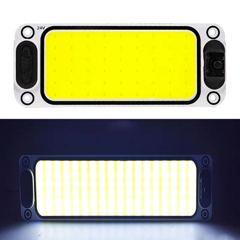 12-24V COB Car Reading Light LED Night Lights with On/off Universal Car Truck Dome Interior High Brightness Cab Roof Panel Lamp