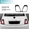 For Fiat 500 Abarth 595 695 2017 2018 2019 2020 2021 2022 2023 Real Hard Carbon Fiber Sticker Rear Tail Light Frame 1Pair