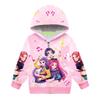 Girls Hoodie 3D Cartoon Jacket Sweatshirt Music Zip Hooded Long Sleeve Tops