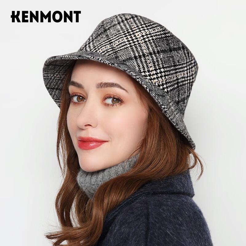 Женская шерстяная широкополая шляпа-ведро 57.5cm