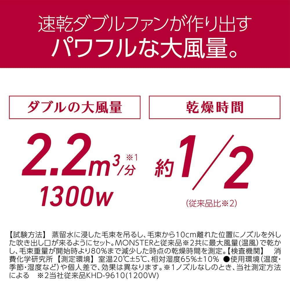 KHD-W770/R (Red) Double Fan Dryer