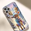 Cartoon Deer Transparent Anti-Fall Case for iPhone 14/15/16/17 Promax