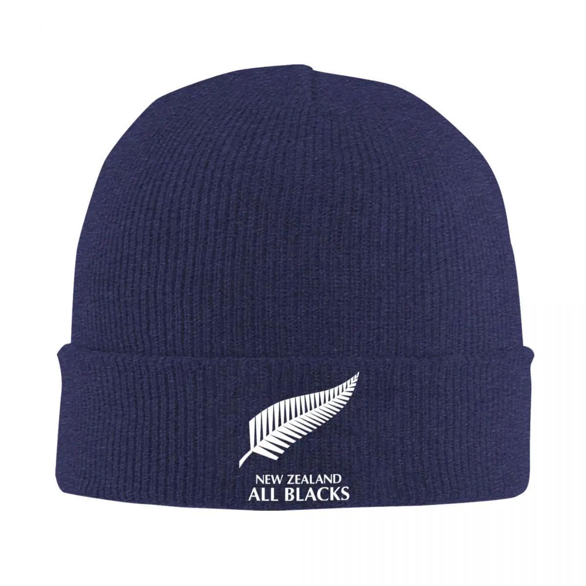 

New Zealand Hat Autumn Winter Beanie Warm Rugby Worldcup Sports Cap Unisex Acrylic Knitted Hat