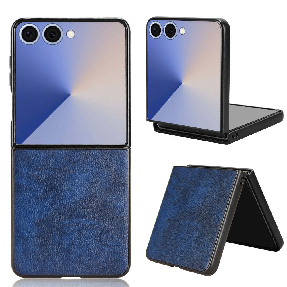 case for Samsung Galaxy Z Flip 7 FE Litchi pattern phone case protective cover hard shell full coverage Anti-Fingerprint plain