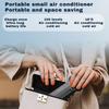 Handheld Electric Fan Portable Fan Hanging Neck Digital Display Turbine Folding High-speed Semiconductor Ice  Fan