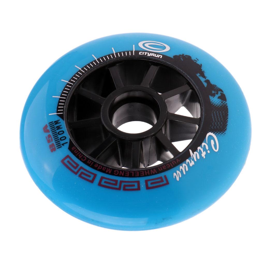 Inline Skate Wheels Fashion Skating Accessory Blue, 100mm