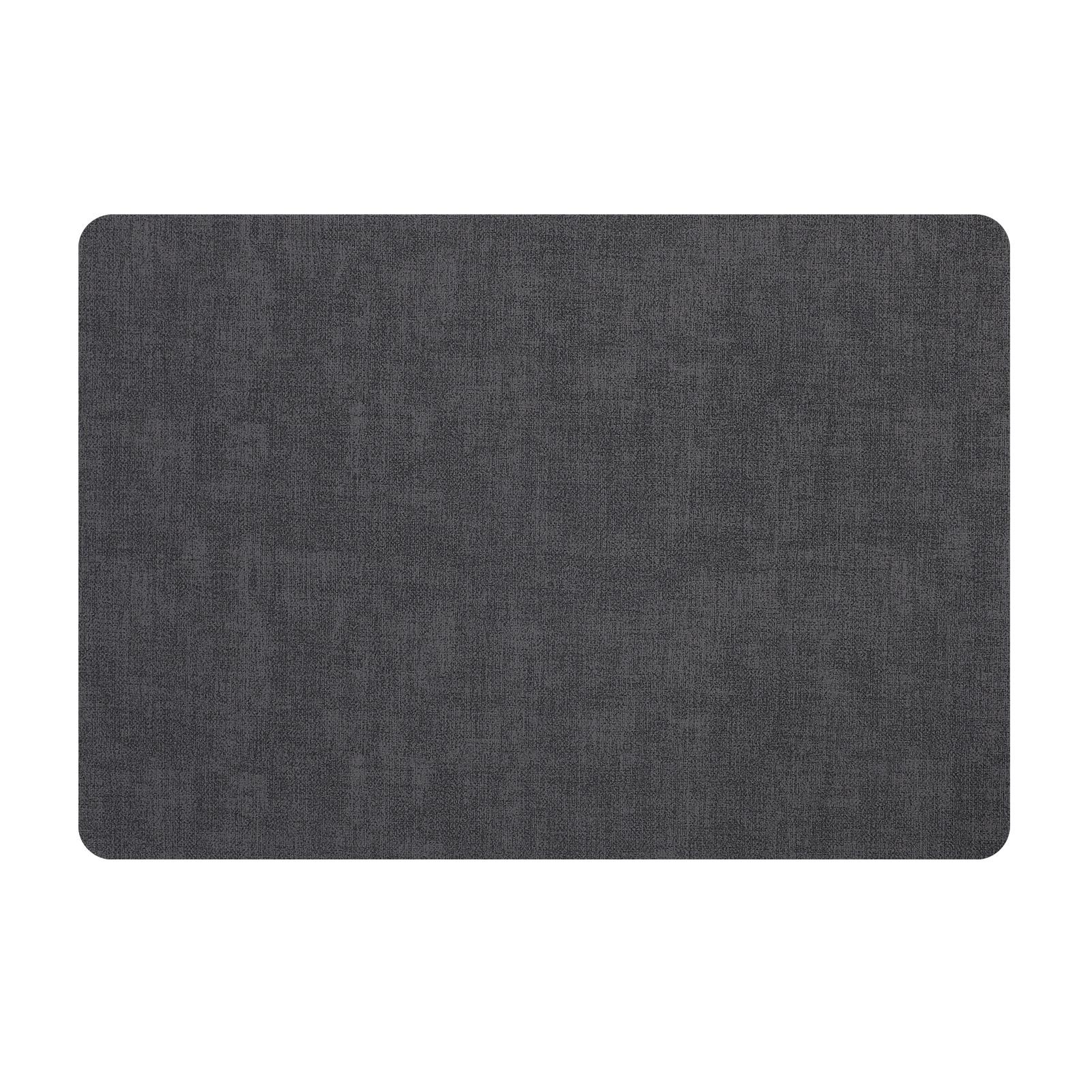 6Pcs Table Mat Set Artificial Leather Water Oil Heat Resist Multifunctional Textured Placemat for Restaurants Kitchens Balconies Gardens