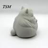 3D Printed Animal Statue Fat Cat Figurine, Cute Lazy Desk Car Decor with Solid Base, Creative DIY Painting Crafts Mini Calming for Office, Gift Lovers
