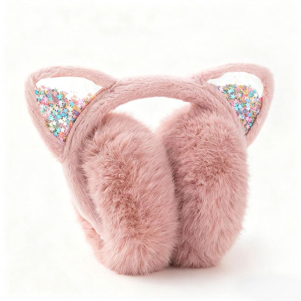 Cute Cat Ear Plush Ear Covers Winter Women's Clothing Accessories Warm Earmuffs Anti-Freezing Themal Ear Warmer