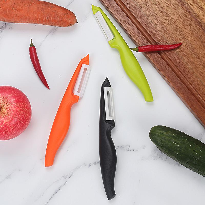 1 ks Škrabka na ovoce a zeleninu Keramická škrabka na meloun Multifunkční Jednodílná rovinná škrabka na ovoce a zeleninu Kuchyňské náčiní