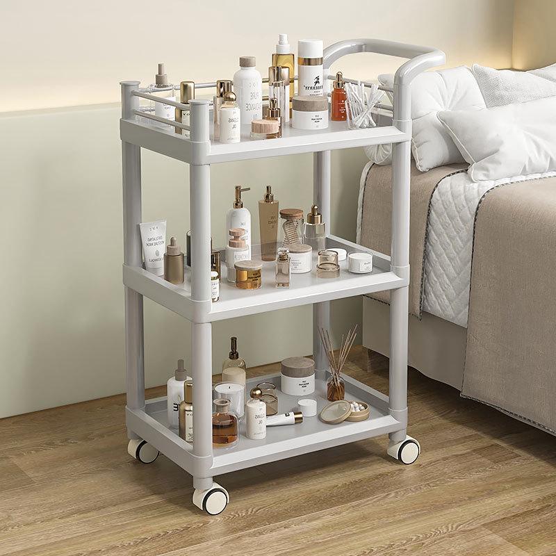 Mehrschichtiger Beauty-Salon- und Pflegewagen mit Schublade