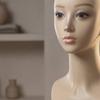 Female Mannequin Head Seamless Bust Matte Finish Realistic