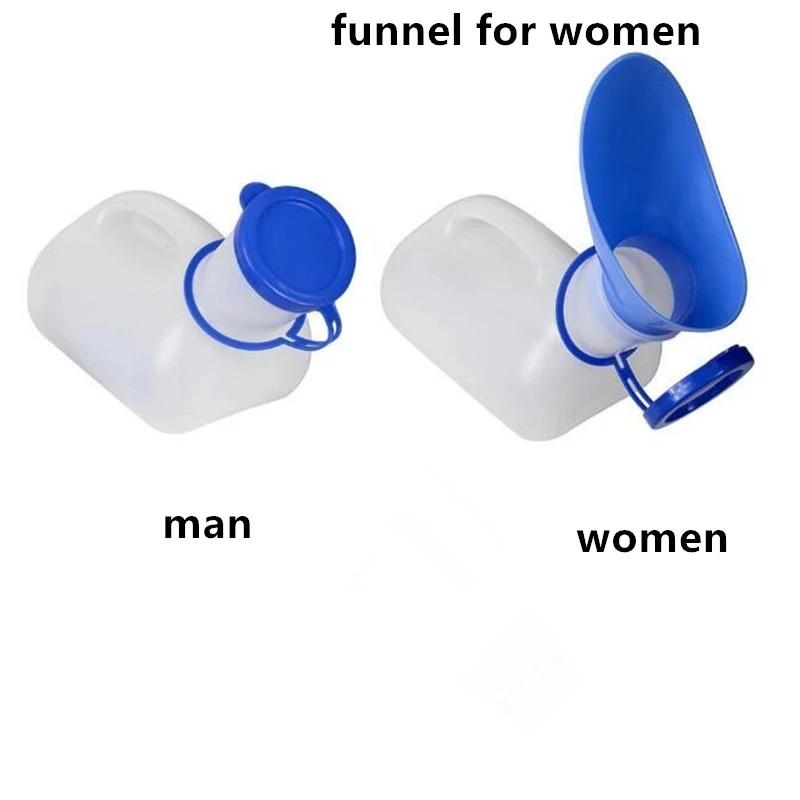 New 1pcs Hot Sale 1000ML Female Male Portable Mobile Toilet Car Travel Journeys Camping Boats Urinal Outdoor Supllies